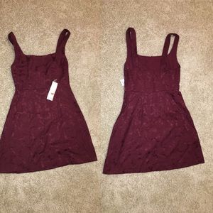 Burgundy Sz Small Urban Outfitters Lace Dress NWT